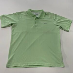 Columbia Sportswear’s Men's Performance Fishing Gear PFG Mint Green Polo, Size L